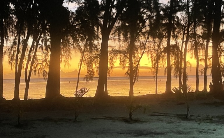 coucher de soleil à l'ile maurice